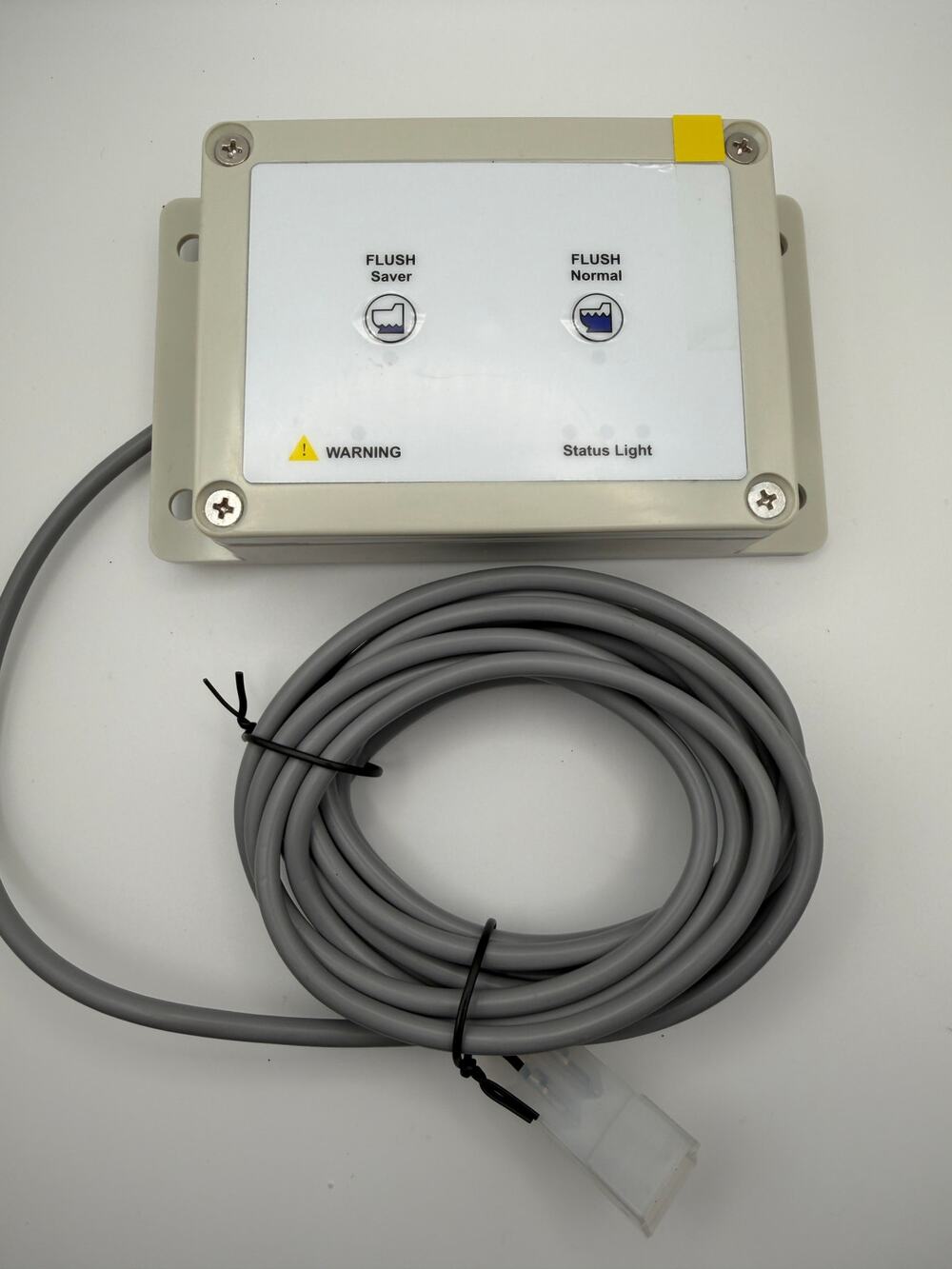 Dual Flush Toilet Control Panel with Cable & Connector Appears Unused